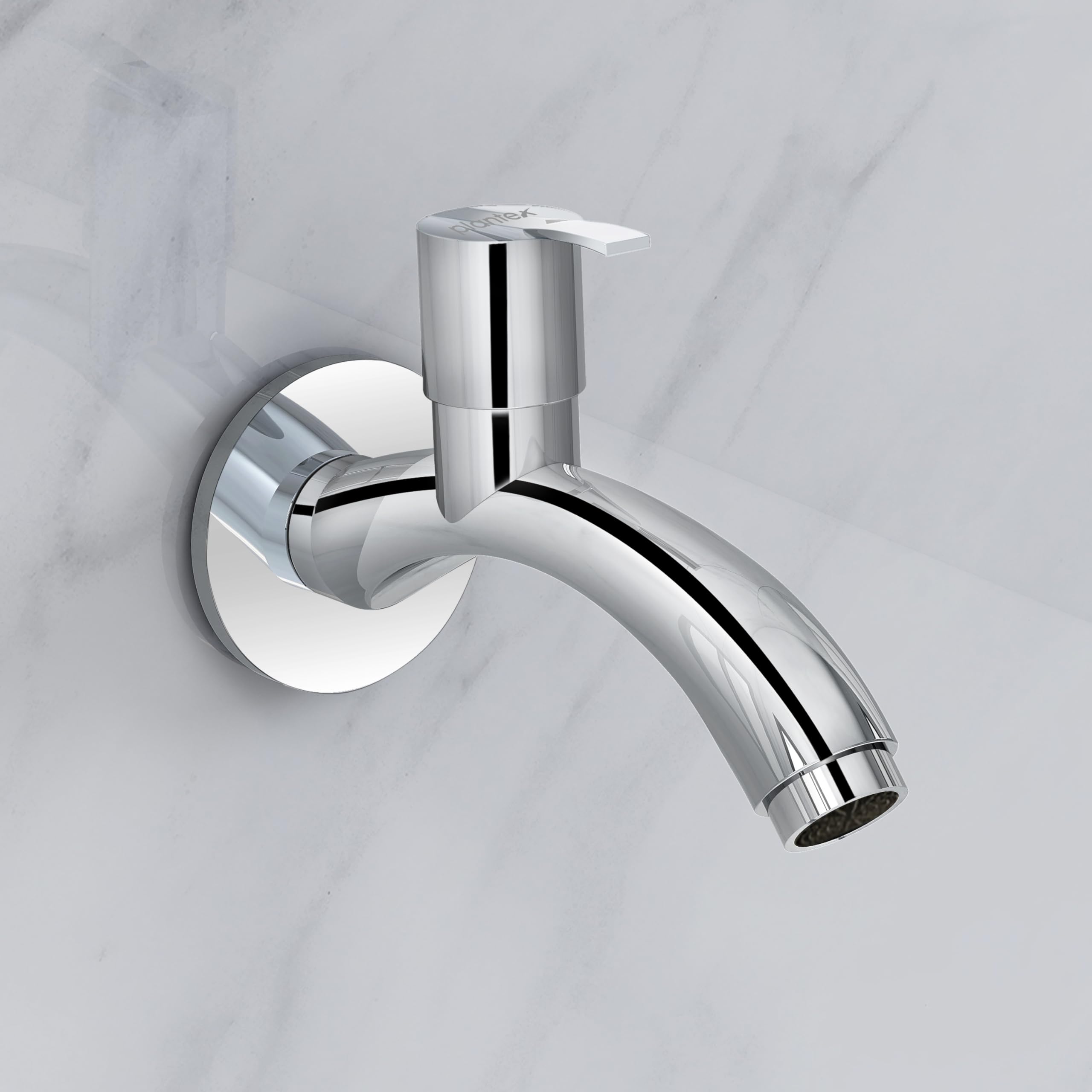 Plantex AQ-1402 Pure Brass Bib Cock Water Tap with Brass Wall Flange & Teflon Tape-7 Year Warranty (Mirror Chrome Finish) (B089YQ4TR8) Amazon Price History, Amazon Price Tracker