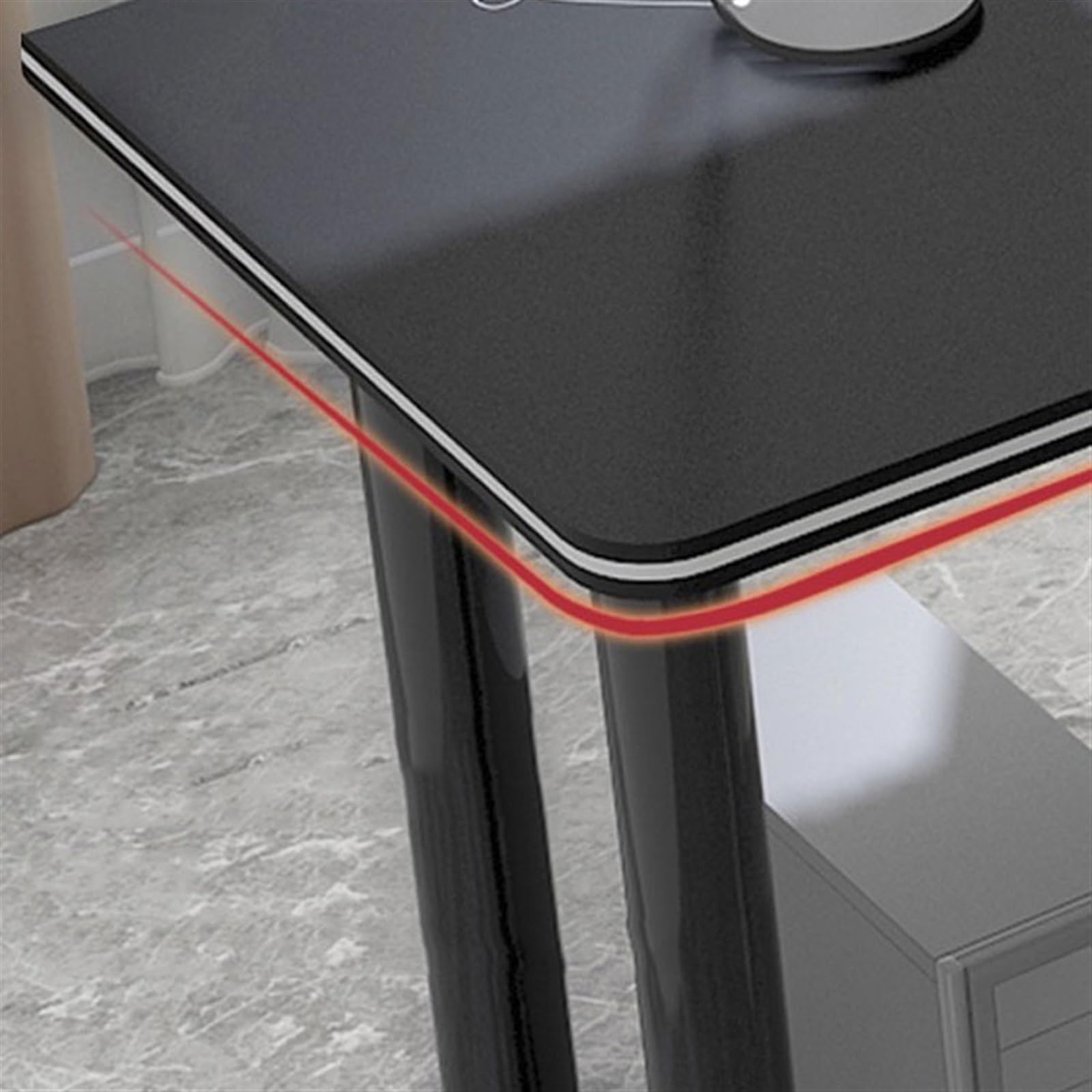 Semplice Tavolo da scrivania angolare for PC, tavolo da scrivania, semplice e moderno, tavolo da studio for studenti, scrivania angolare a L, scrivania da ufficio, camera da letto, casa Scrivere(White