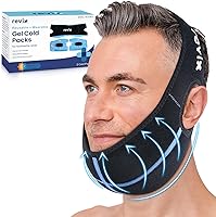 Vista 8 de REVIX Wisdom Teeth - Bolsa de hielo para la cabeza con bolsa de hielo de mandíbula de costura 3D para cirugía oral facial, alivio del dolor