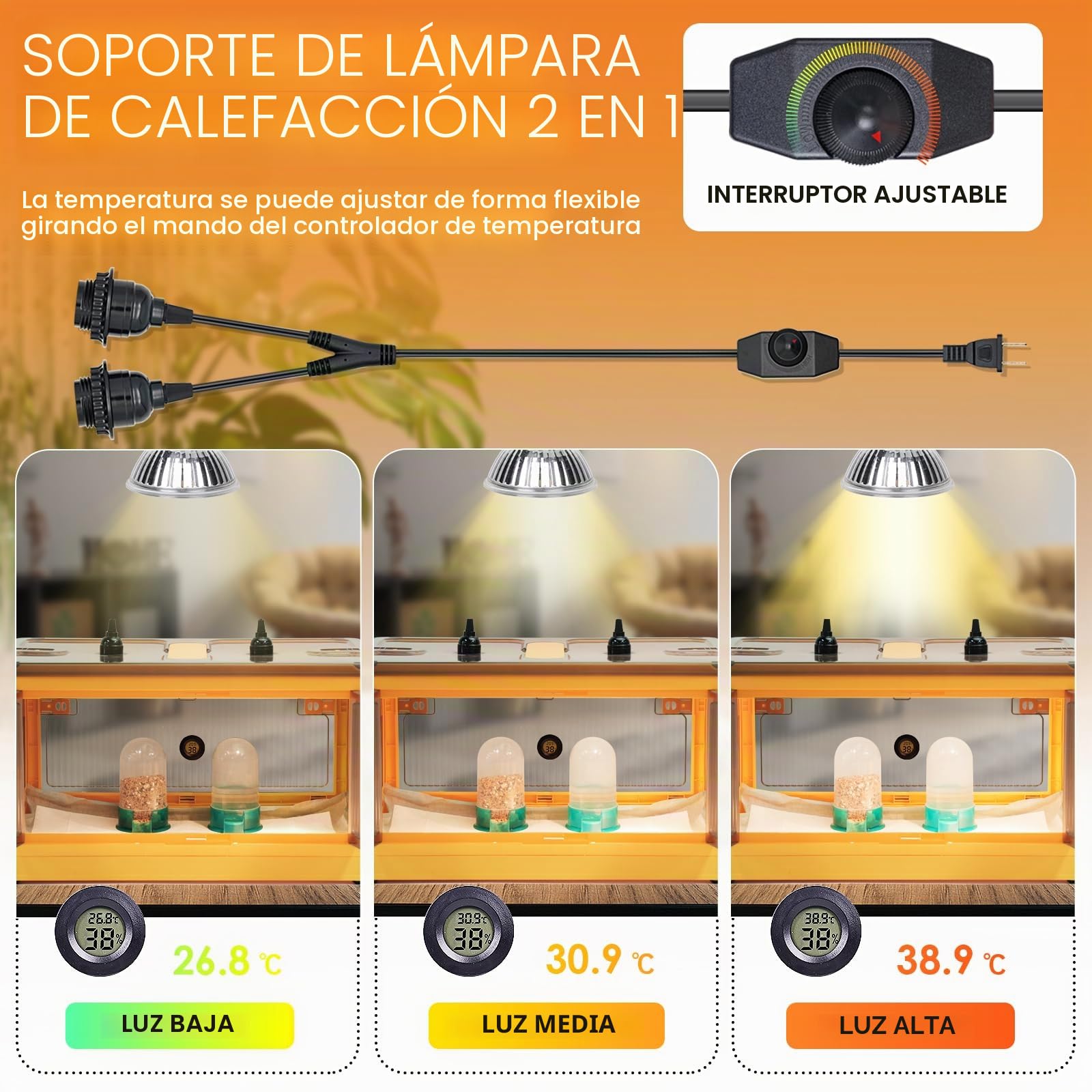 Incubadora para crías 85L Caja de incubación plegable para aves de corral