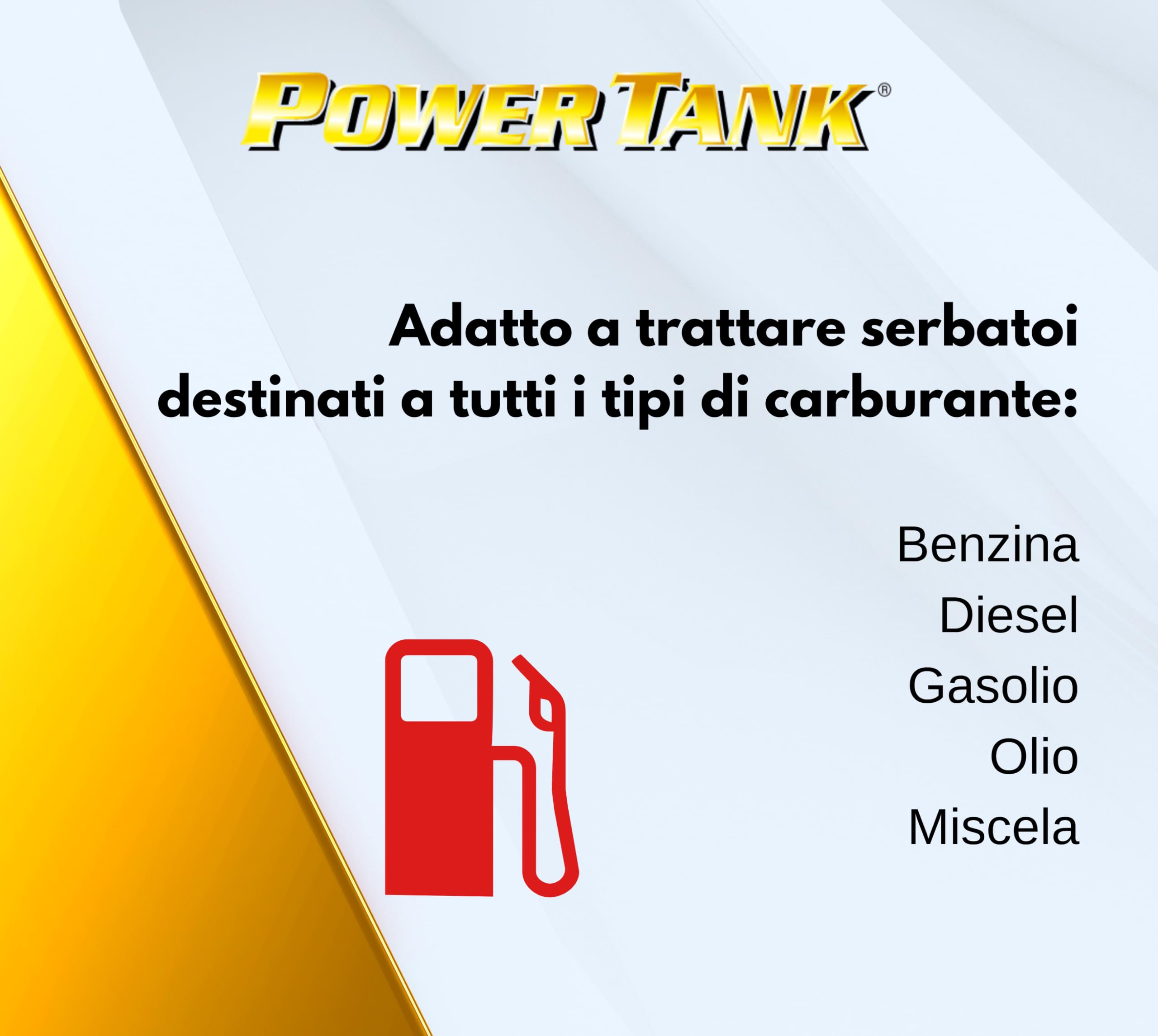 POWER TANK GUM - Trattamento Serbatoio Auto 50/55 Litri Kit Grande Big 1,3 kg per interno Serbatoi gasolio benzina Elimina la Ruggine Ripara Protegge Arrugginito da Moto Auto d'Epoca con Antiruggine
