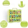 FULLCASE Toys Organizer Storage Compatible with Hot Wheels Car, Container for Matchbox Cars, Mini Toy, Small Dolls, Double Sided Carrying Box for Hotwheels - 48 Compartments (Case Only) Green