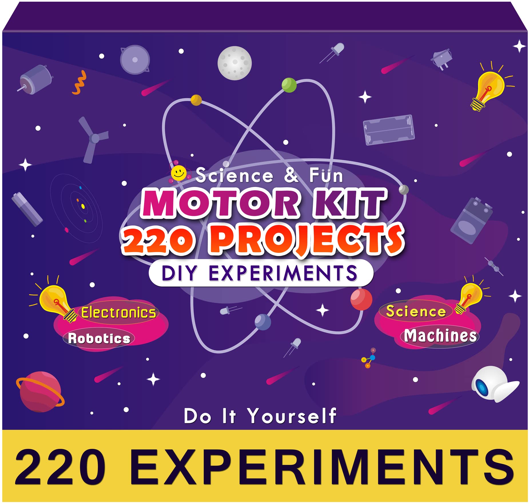 Science & Fun 220 experiments Motor Kit - Science & Fun Robotics Electronics DIY Science Activity kit (B09ZBH3B71) Amazon Price History, Amazon Price Tracker