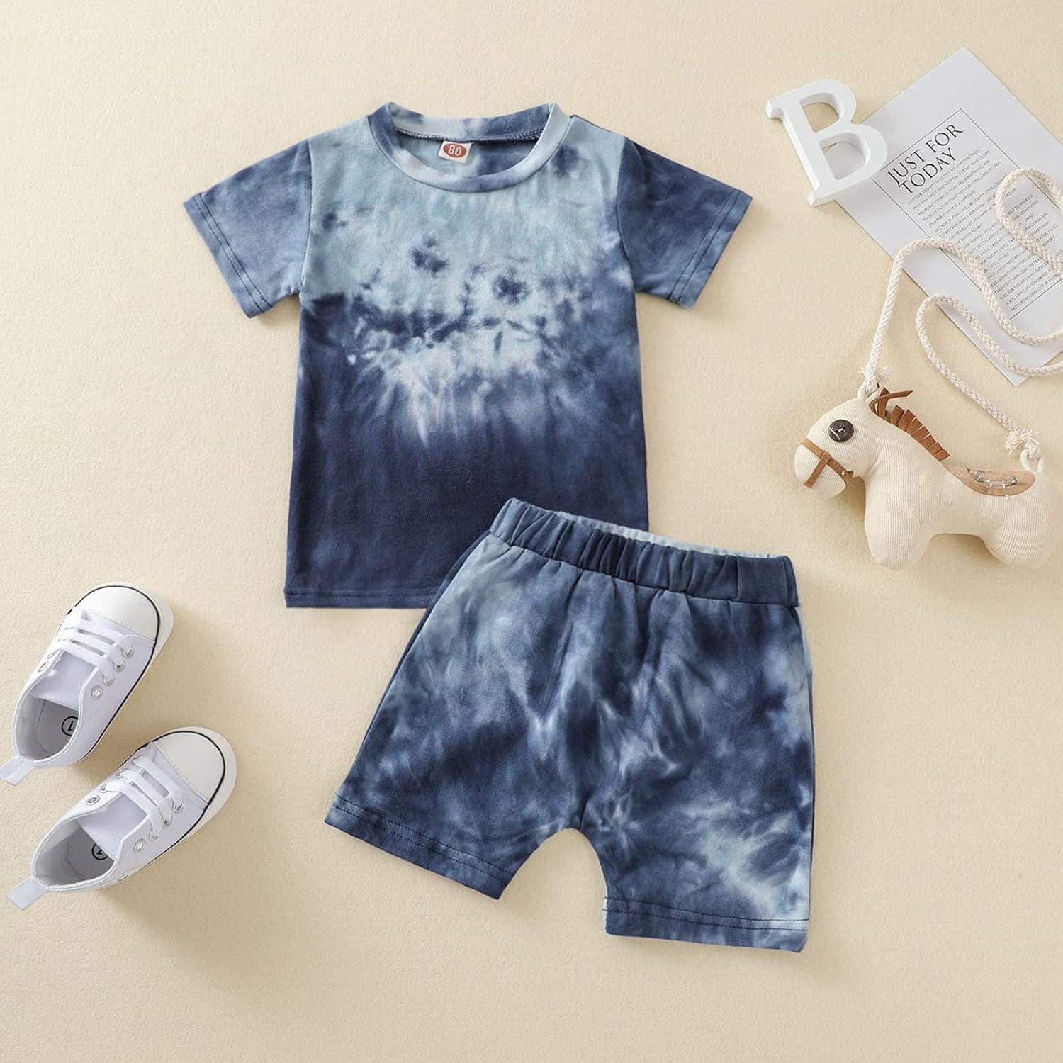 Toddler Baby Boy Summer Outfits Short Sleeve T-Shirt and Shorts 2Pcs Clothes Set for Boys - Image 2