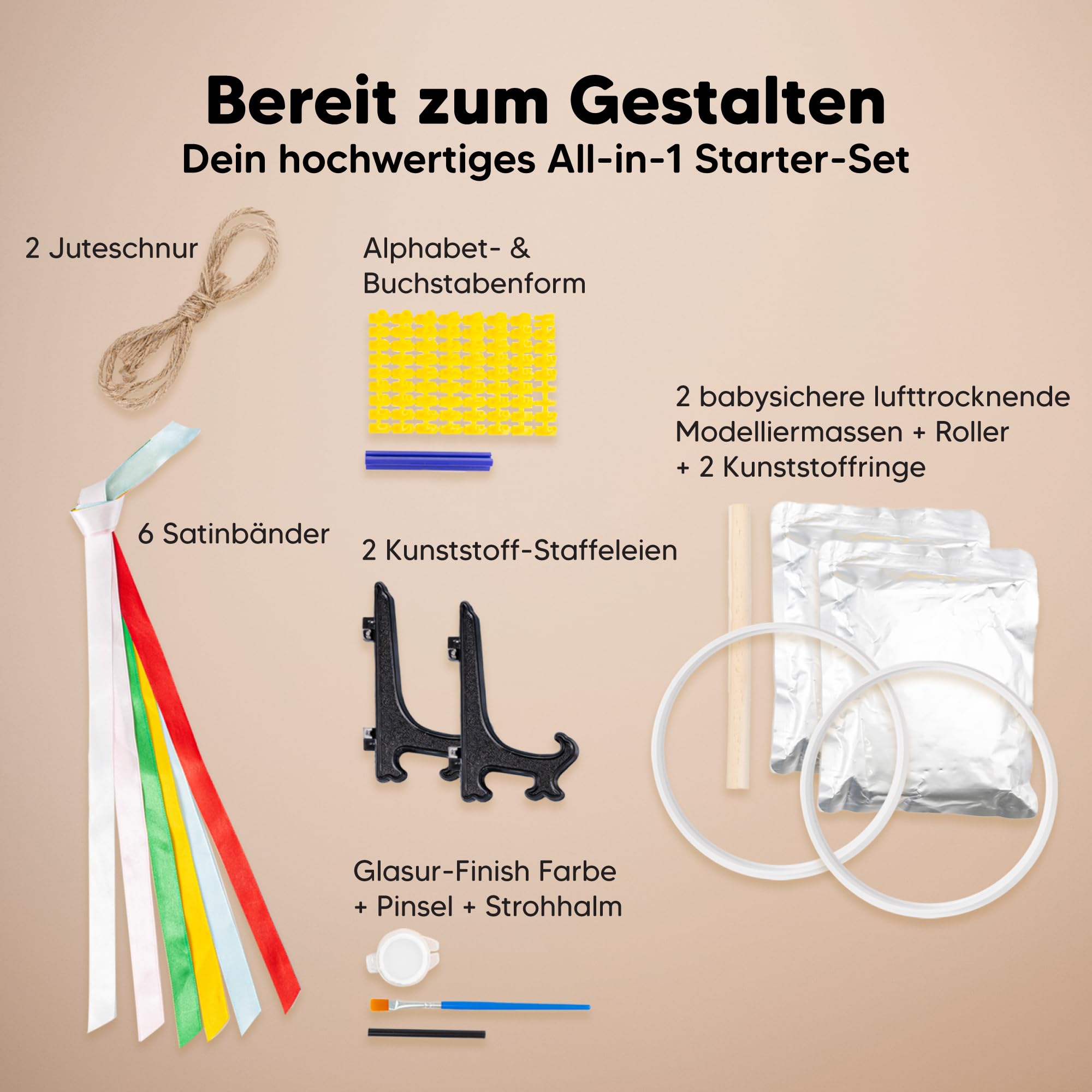 Baby Abdruck Hand fuß Set Für Mädchen, Jungen - Personalisierte Baby's erste Weihnachtsschmuck Kit, Neugeborene Duschgeschenke für neue Mama, Einfach zu verwendende Handabdruck Ornamente(Glaze Finish)