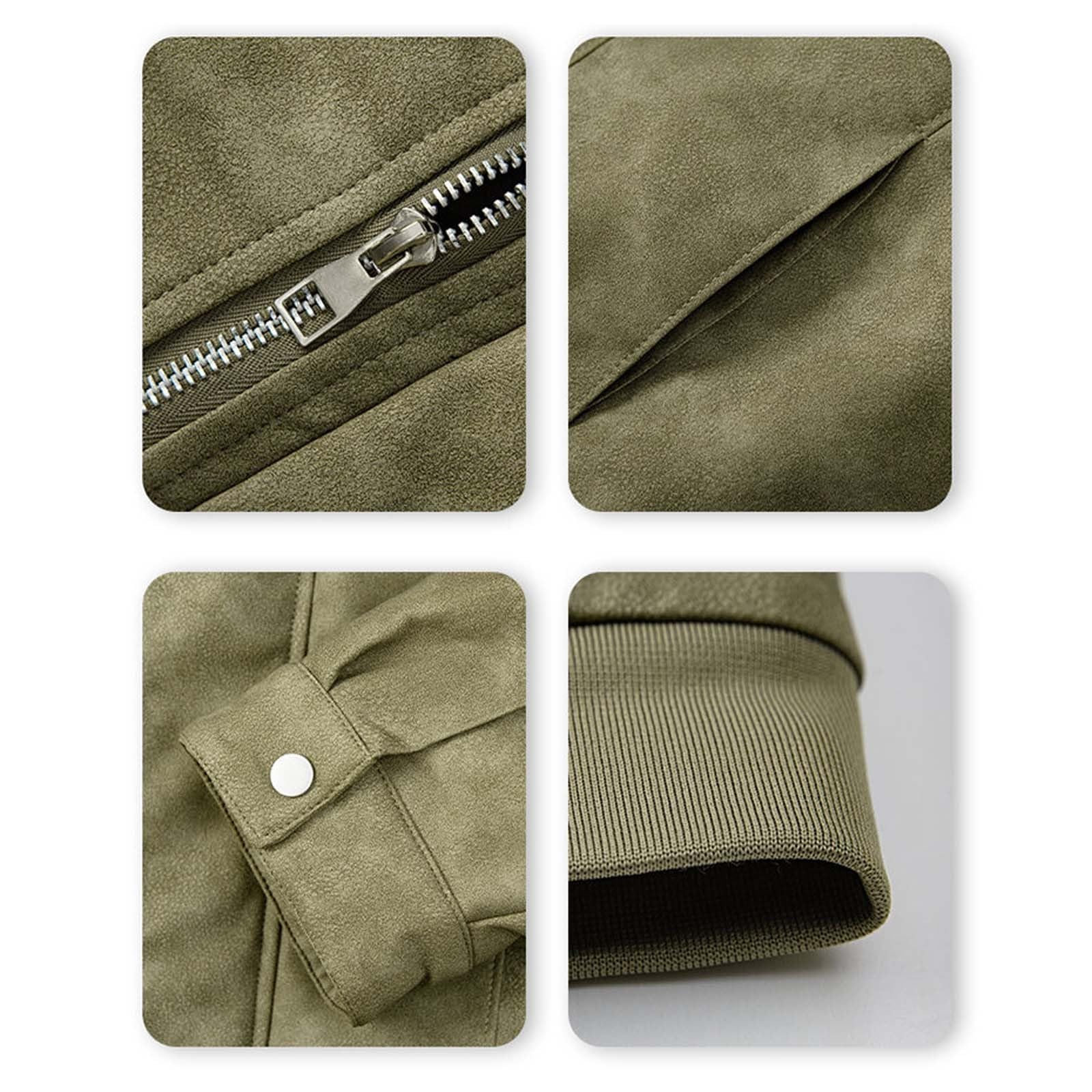 Blouson homme tendance moderne, idéal pour le printemps Veste décontractée pour homme, coupe slim, manteau d'hiver élégant, boutonné sur le devant, vêtement d'extérieur léger