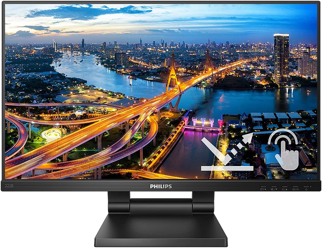 Philips 222B1TC/00, Touch Screen Monitor 21.5,FHD 1920*1080, VGA, HDMI, Display Port, Hub USB 3 x 3.2, Speakers, base regolabile in altezza Philips 222B1TC/00, Touch Screen Monitor 21.5,FHD 1920*1080, VGA, HDMI, Display Port, Hub USB 3 x 3.2, Speakers, base regolabile in altezza
