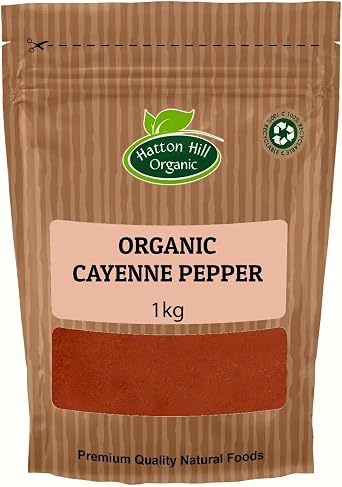 Organic Cayenne Pepper 1kg by Hatton Hill Organic