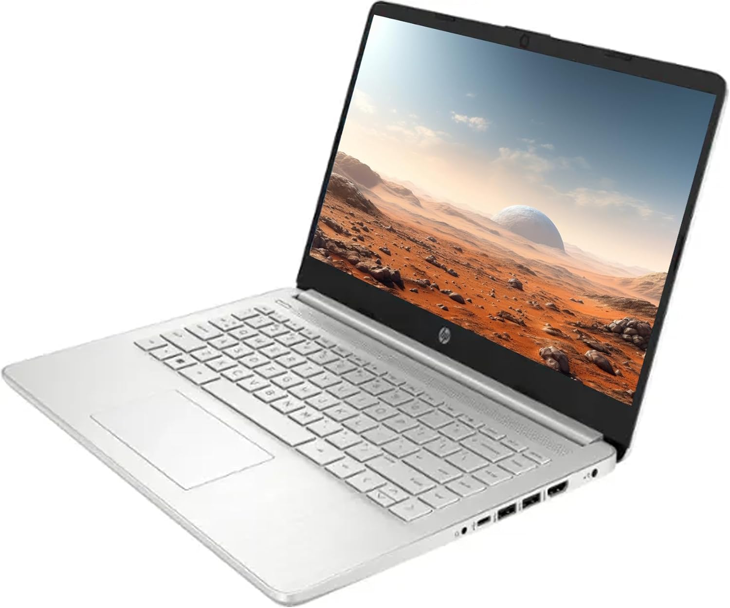 HP 2025 Upgraded Laptop with Microsoft Office and 1TB Cloud Storage (1-Year) | 14 inch HD Computer | 16GB RAM | 128GB SSD + 128GB Portable SSD | Intel 4-Core CPU | Webcam | Windows 11 | LE Bundle 16GB RAM| 256GB Storage Celeron image 3 of 7 B0FB94JWMV