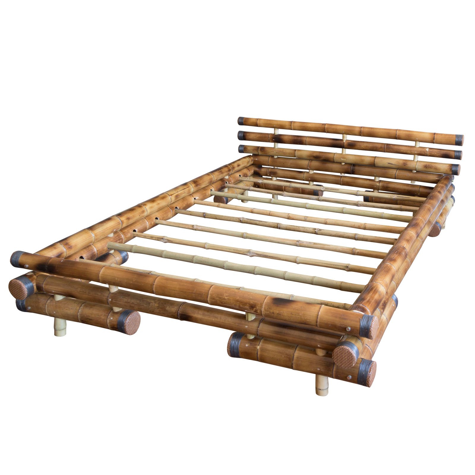 Amazon.de: Homestyle4u 32, Bambusbett 140x200 cm Holzbett Bett Bambus  Doppelbett Massivholzbett Futonbett Braun