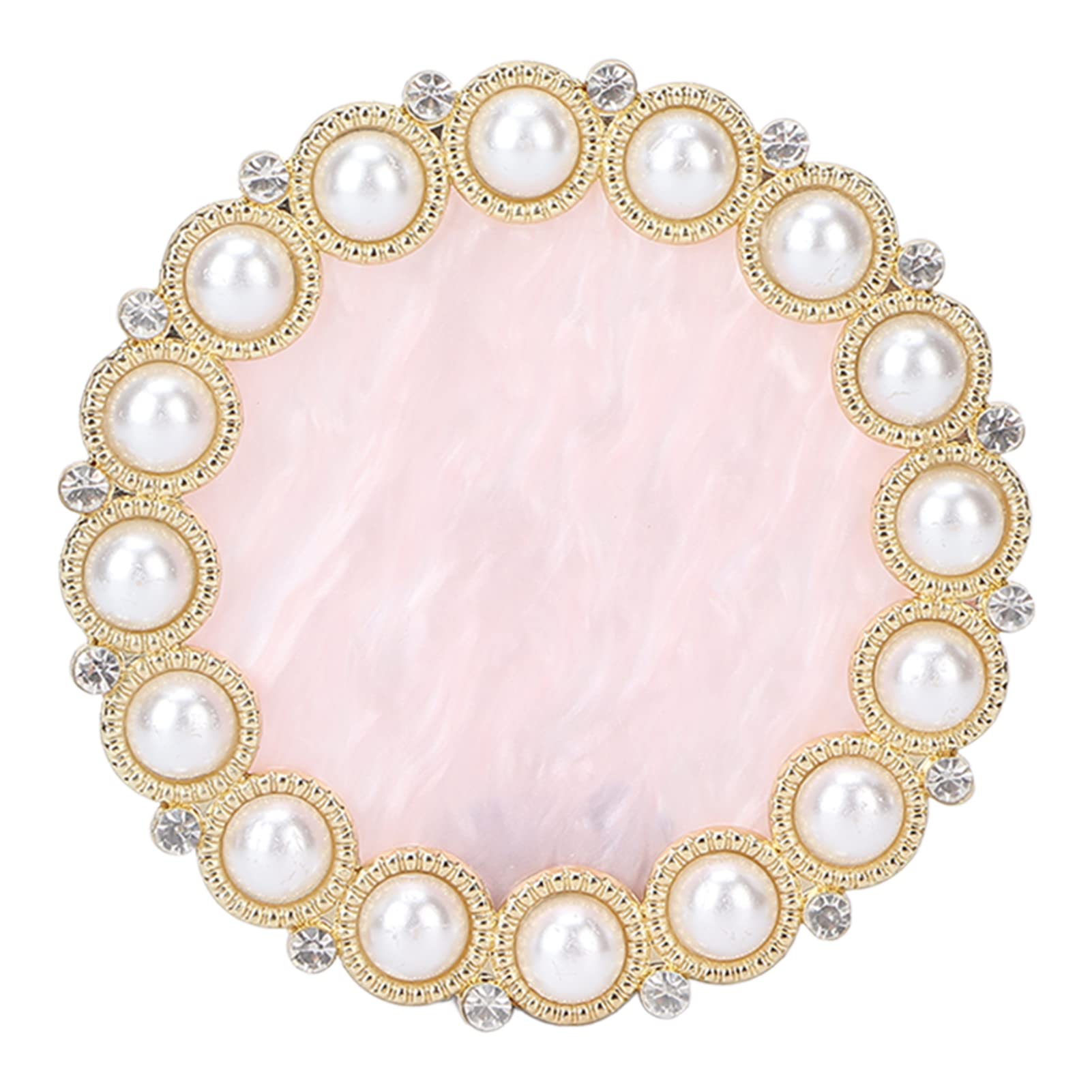 Nail Art Palettes, Nail Art Display Board Golden Edge Nail Display Plate Nail Holder Cosmetic Mixing Tools Resin for Household for Nail Salon(Golden Foundation)-image-15