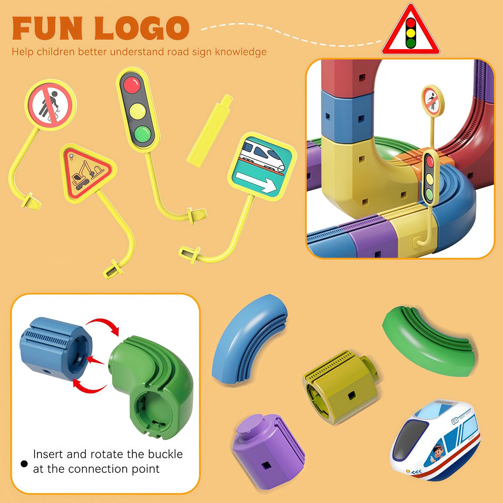 Amazon.com: Magical Track Car Toys,Flexible Car Track Magical
