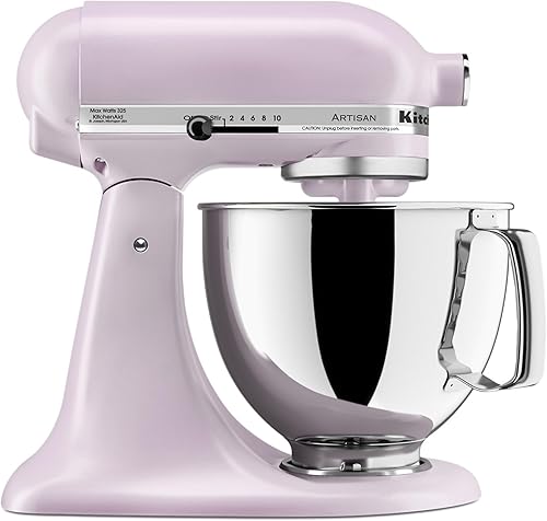 KitchenAid Artisan Series - Batidora de pie con cabezal inclinable de 5 cuartos de galón, KSM150PS, flor silvestre