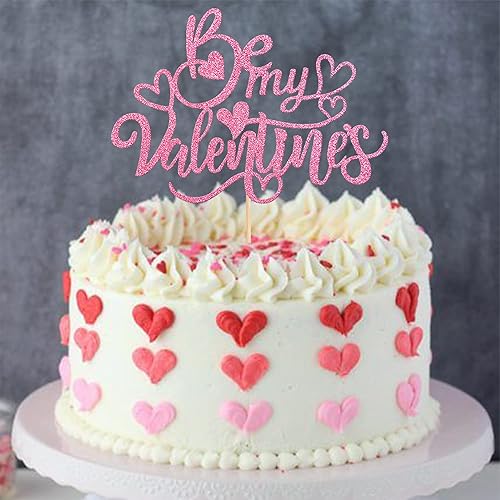 Miniatura 6 de Rsstarxi 1 paquete de decoración para tartas con purpurina para el día de San Valentín decoración para el día de San Valentín decoración para el día