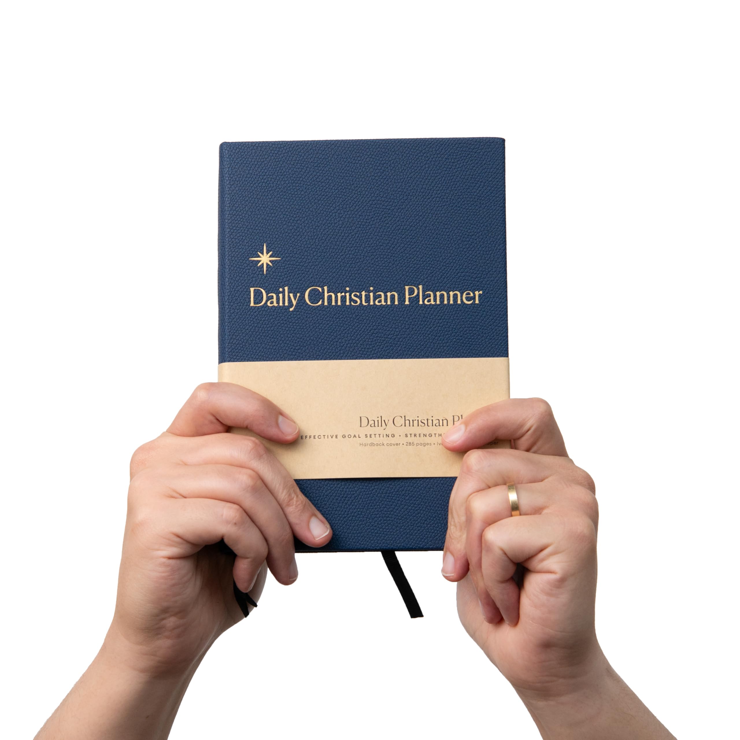 Christian Journal Co Daily Christian Planner - 6 Month, Navy PU Leather, 8.25x5.6 inches - Image 4