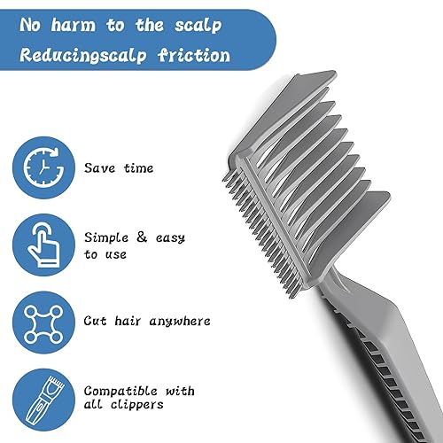 Miniatura 5 de Peines de peluquería profesional para corte de cabello, resistente al calor, peine curvado, parte superior plana, suministros de peluquería para