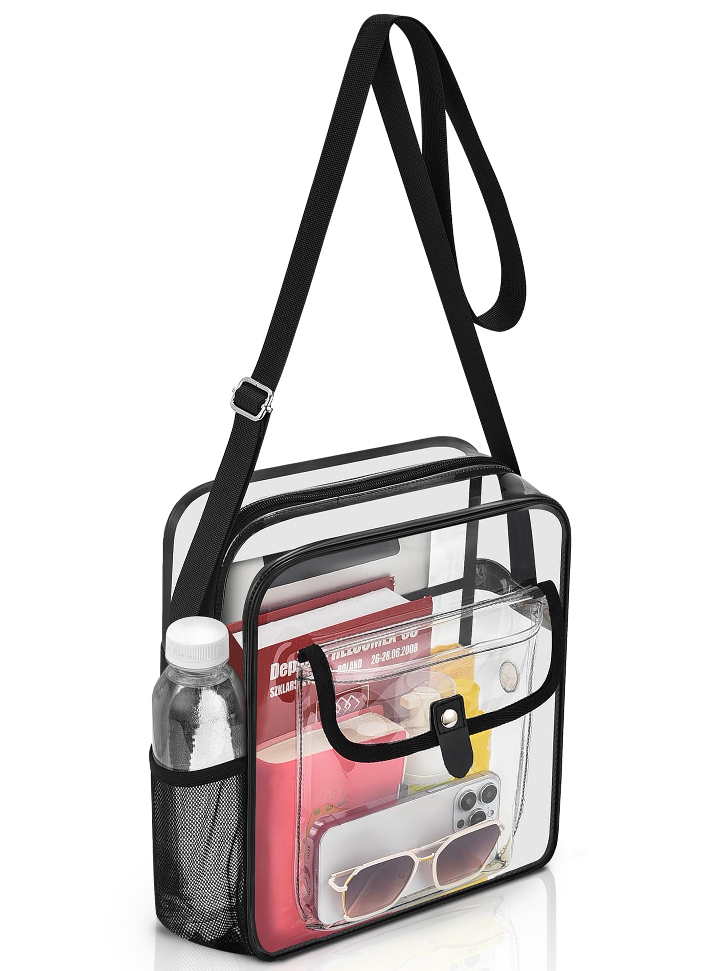 SPODEARS Clear Bag Stadium Approved Crossbody Purse, Small Clear Tote Bag for Concert Festival Work Sports Events
