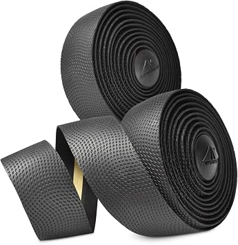 MARQUE Pro Bike Handlebar Tape Road Cycling Bicycle Handle Bar Wrap with Adhesive Backs, with Pair of Bar End Plugs 2 Rolls per Set