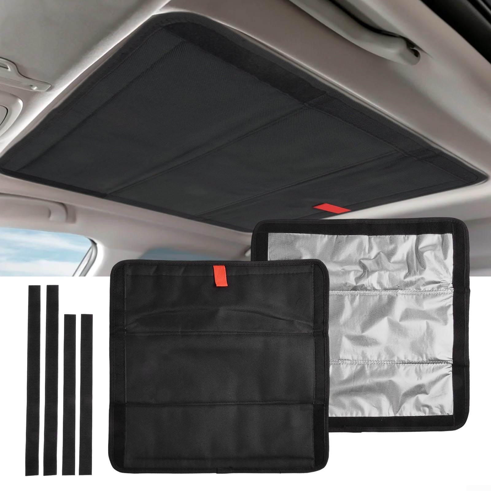 Parasol para SKYLIGHT para autocaravana, almohadilla de sombreado plegable de película de aluminio reflectante para campistas, remolques, autocaravanas, 41 x 41 cm