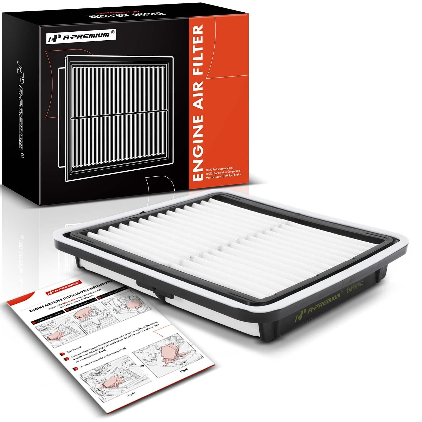 A-Premium Engine Air Filter Compatible with Subaru