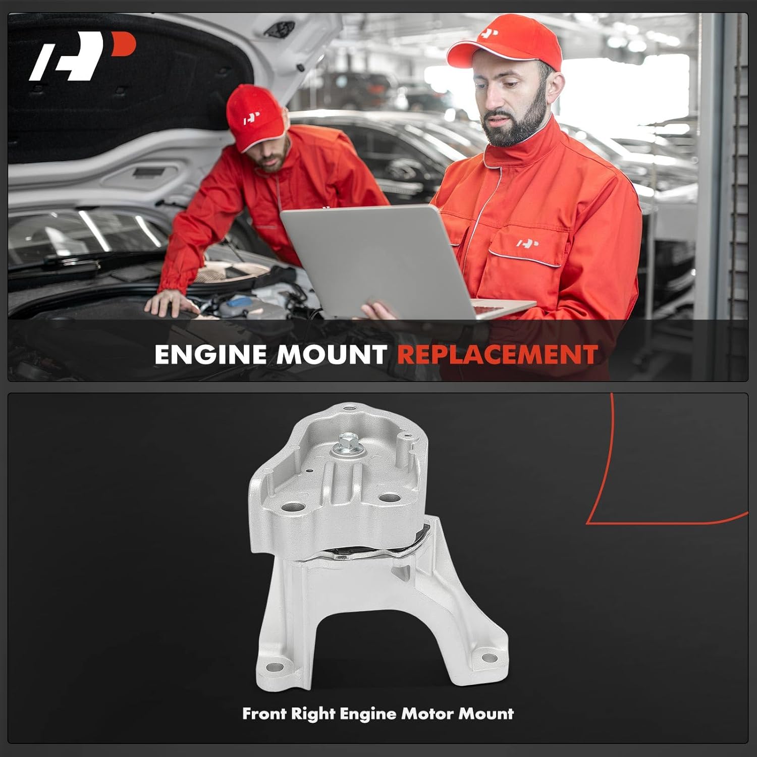 A-Premium Front Right Engine Motor Mount Compatible with Honda Accord 2018 2019 2020 2021 2022, 2.0L, Passenger Side