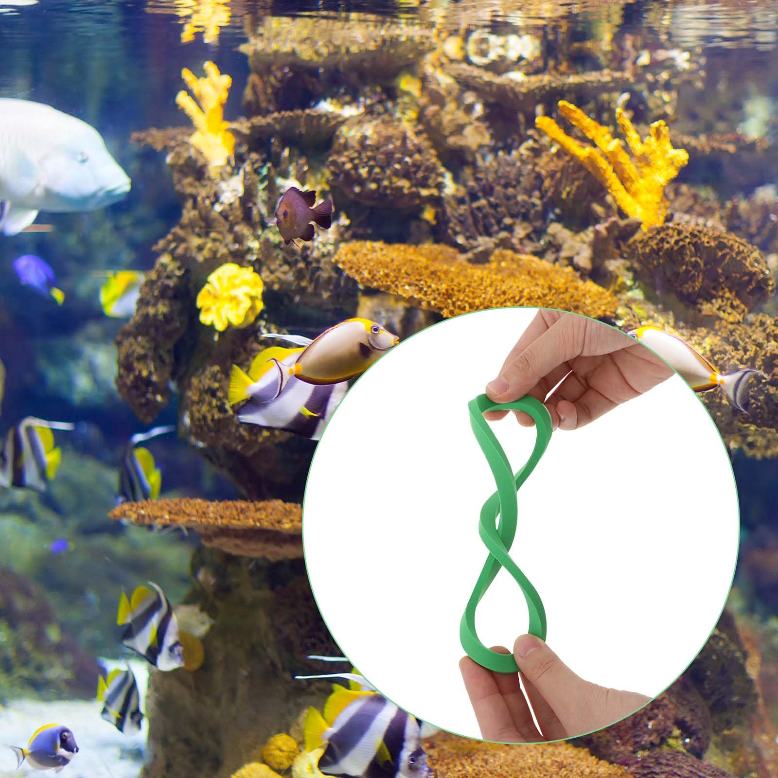Eva Foam Plant Barriers 10-Piece Floating Aquarium Plant Corrals - EVA Foam Feeding Rings For Betta & Goldfish Tanks Floating Plant Corral For Fish Tank
