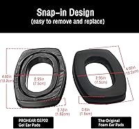 Vista 3 de Almohadillas de gel PROHEAR GEP02 para orejeras Howard Leight de Honeywell Impact Sport Pro Sync Lightning