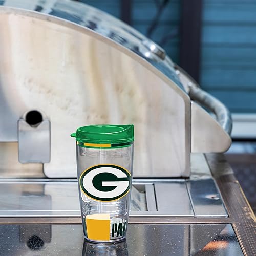 Miniatura 104 de Rico Industries NFL - Vaso clásico de fútbol americano de doble pared, 16 oz o 20 onzas, tapa W