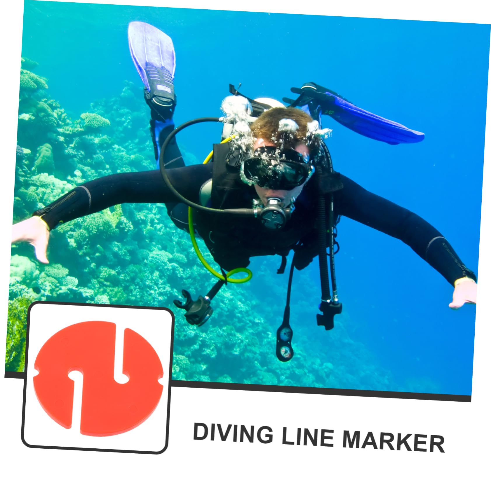 FOYTOKI Dive Guiding Marker Multi-use Line Marker for Diving Diving Rope Marker
