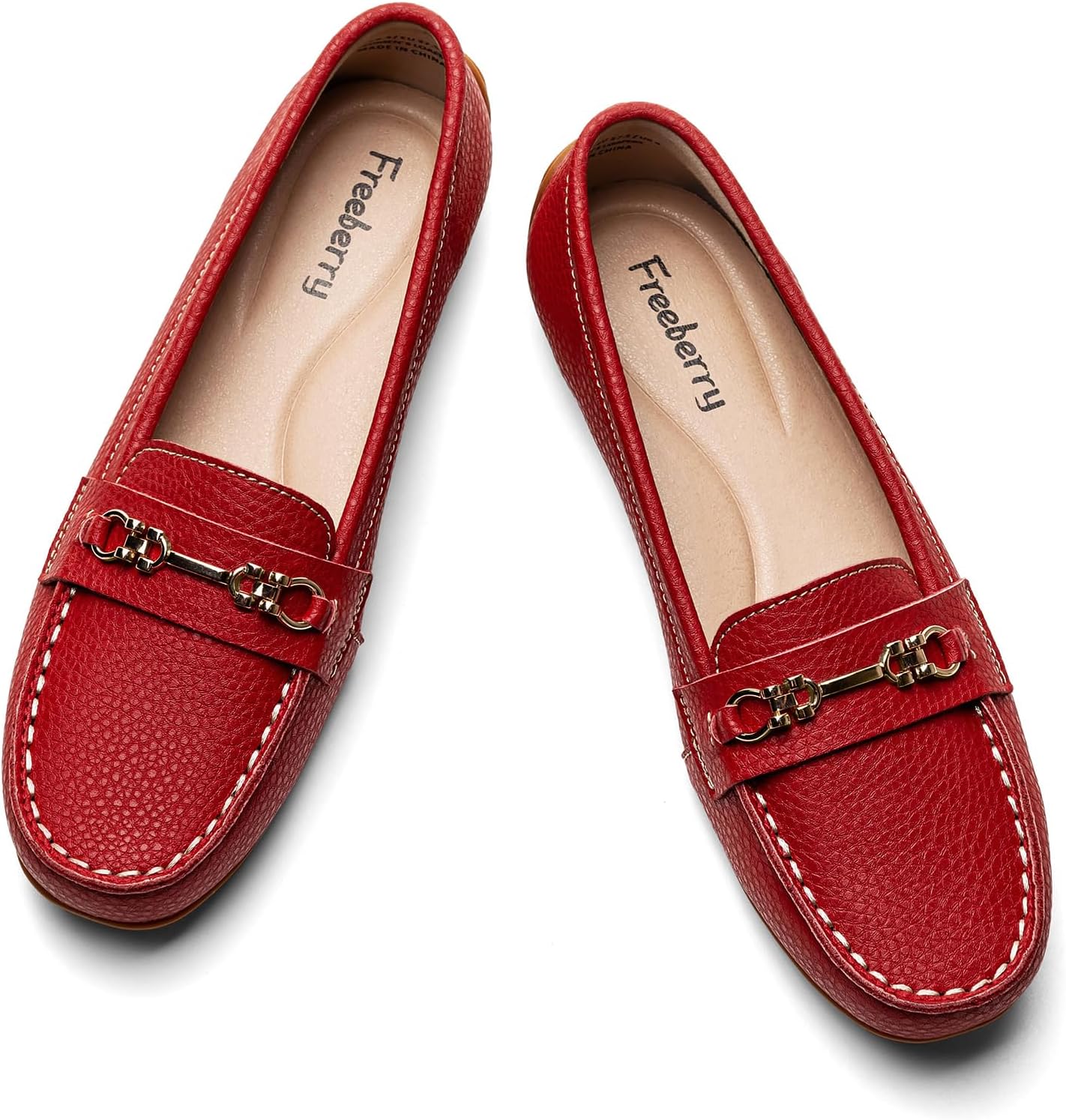 Loafers for Women Comfort Leather Loafers Cute Slip On Business Casual Dress Shoes Lightweight Work Flats Driving Mocs Walking Shoes for Women - Image 9