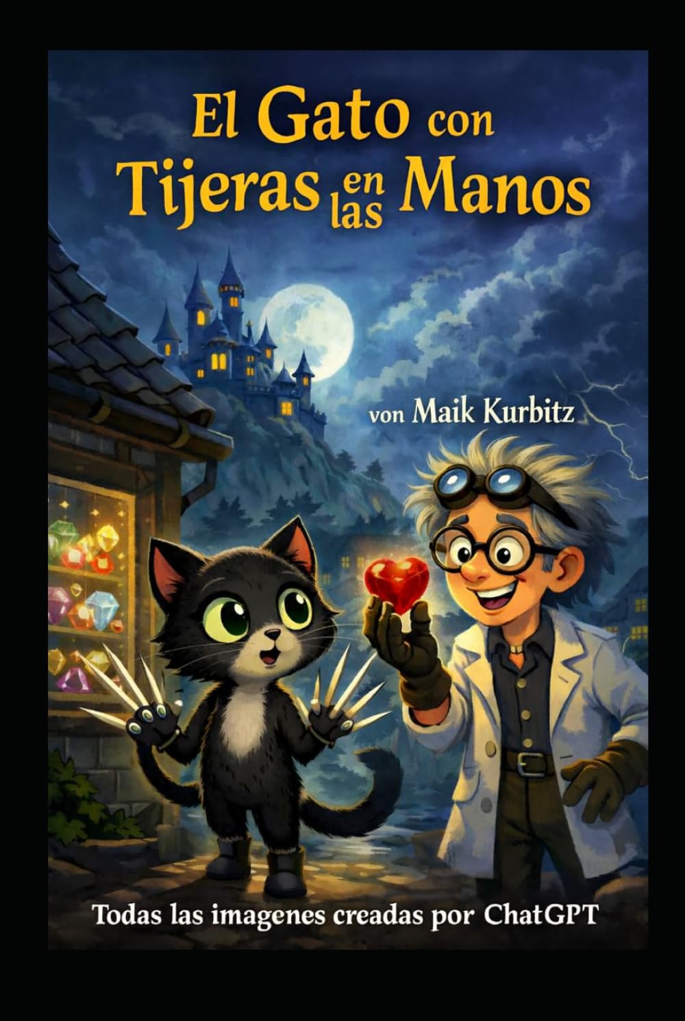 La gata con las manos de tijera: La gata con manos de tijera y palillos Una aventura mágica.