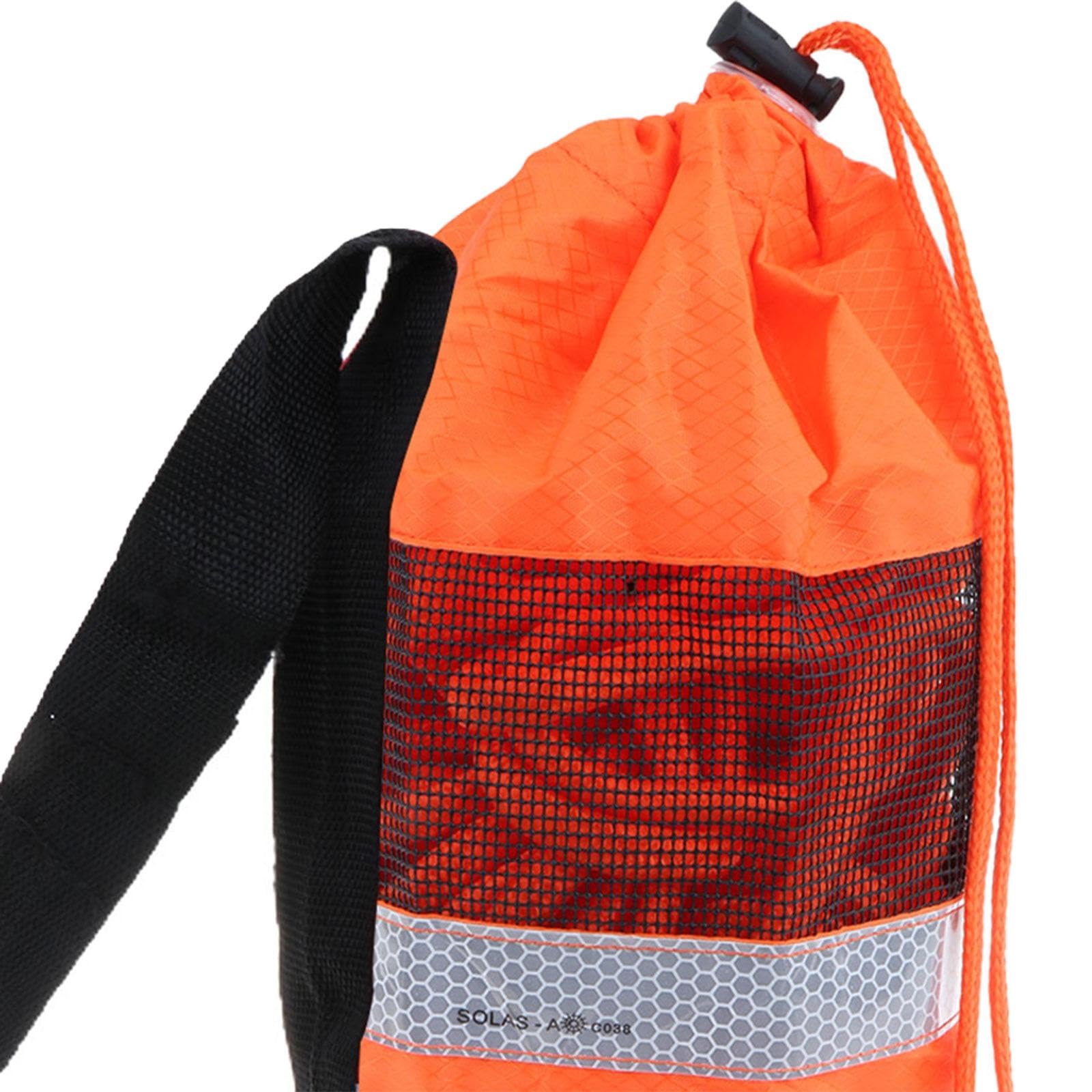 Wurfleine Rettungsleine Schwimmseil Seiltasche Polypropylenfaser Oxford Stoff Widerstandsfähig Trocknet Schnell Einfach zu Tragen für Kanusicherheit S