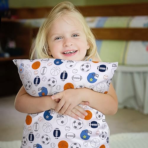 Miniatura 40 de Fundas de almohada para niños pequeños, paquete de 2 fundas de almohada para almohadas de 13 x 18 pulgadas o 12 x 16 pulgadas para ropa de cama