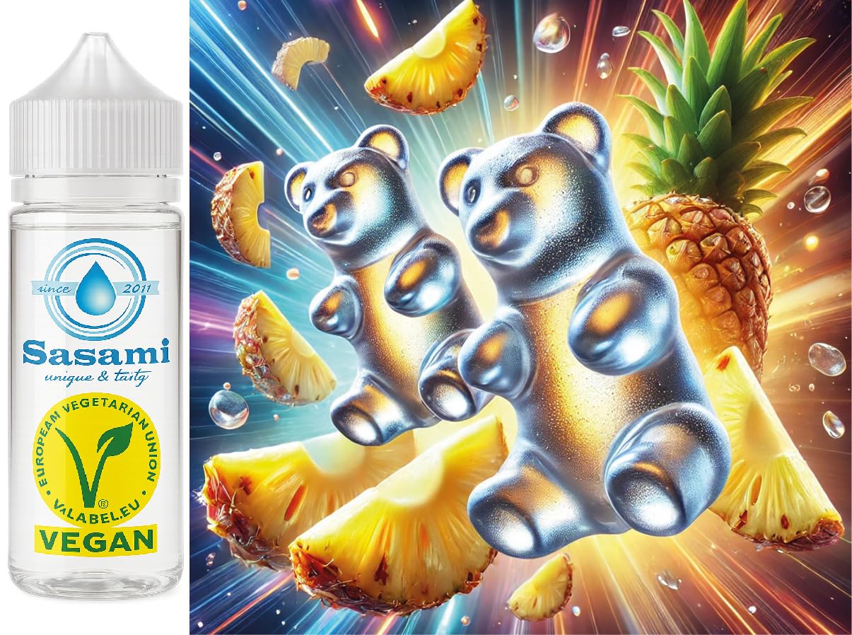 Ositos de goma piña aroma concentrado - Vegano - Sasami - 100ml