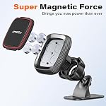 [2 Pack] Magnetic Phone Holder for Car, APPS2Car Dashboard Magnetic Car Phone Holder Mount with Strong VHB Adhesive Mounting, Requires Metal Plate for Use, Compatible with Most Phones