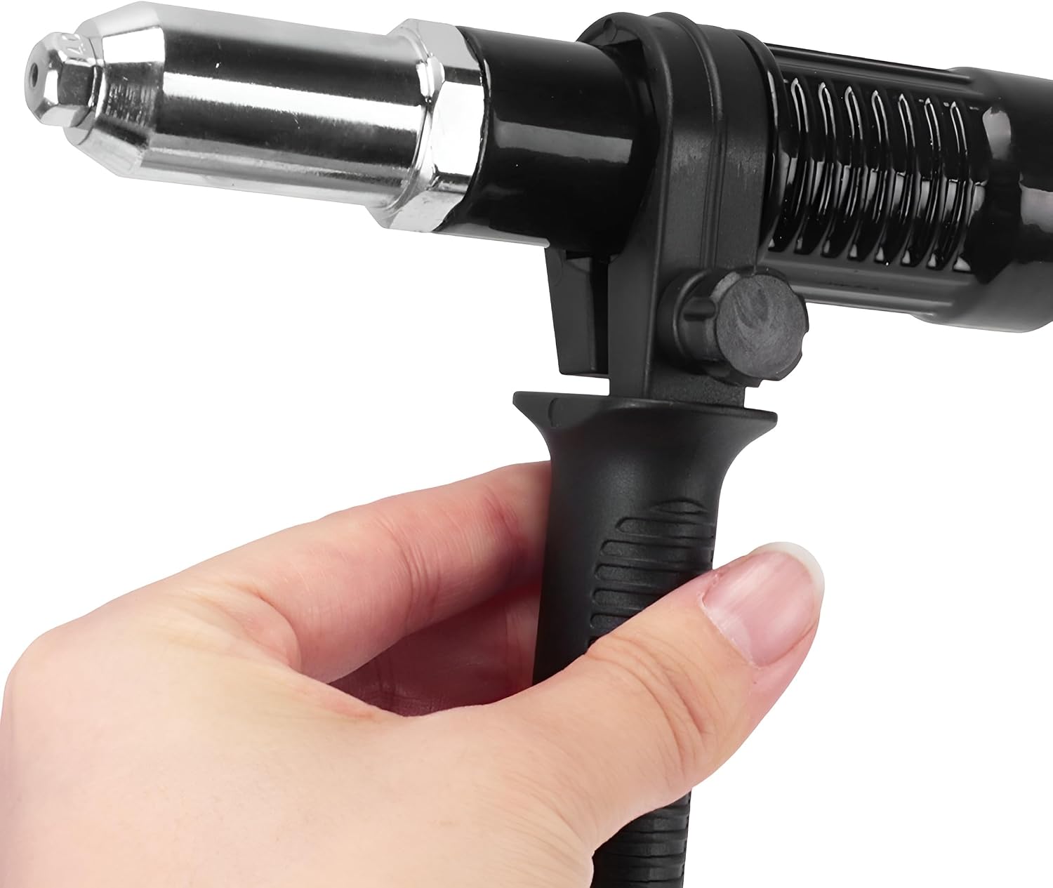 Car Pop Rivet Gun Adapter Kit, Vehicle Electric Power Rivet Drill Attachment with 2.4mm/3.2mm/4.0mm/4.8mm 4 Rivets Heads, Auto Cordless Power Drill Adaptor Kit, Universal Fit