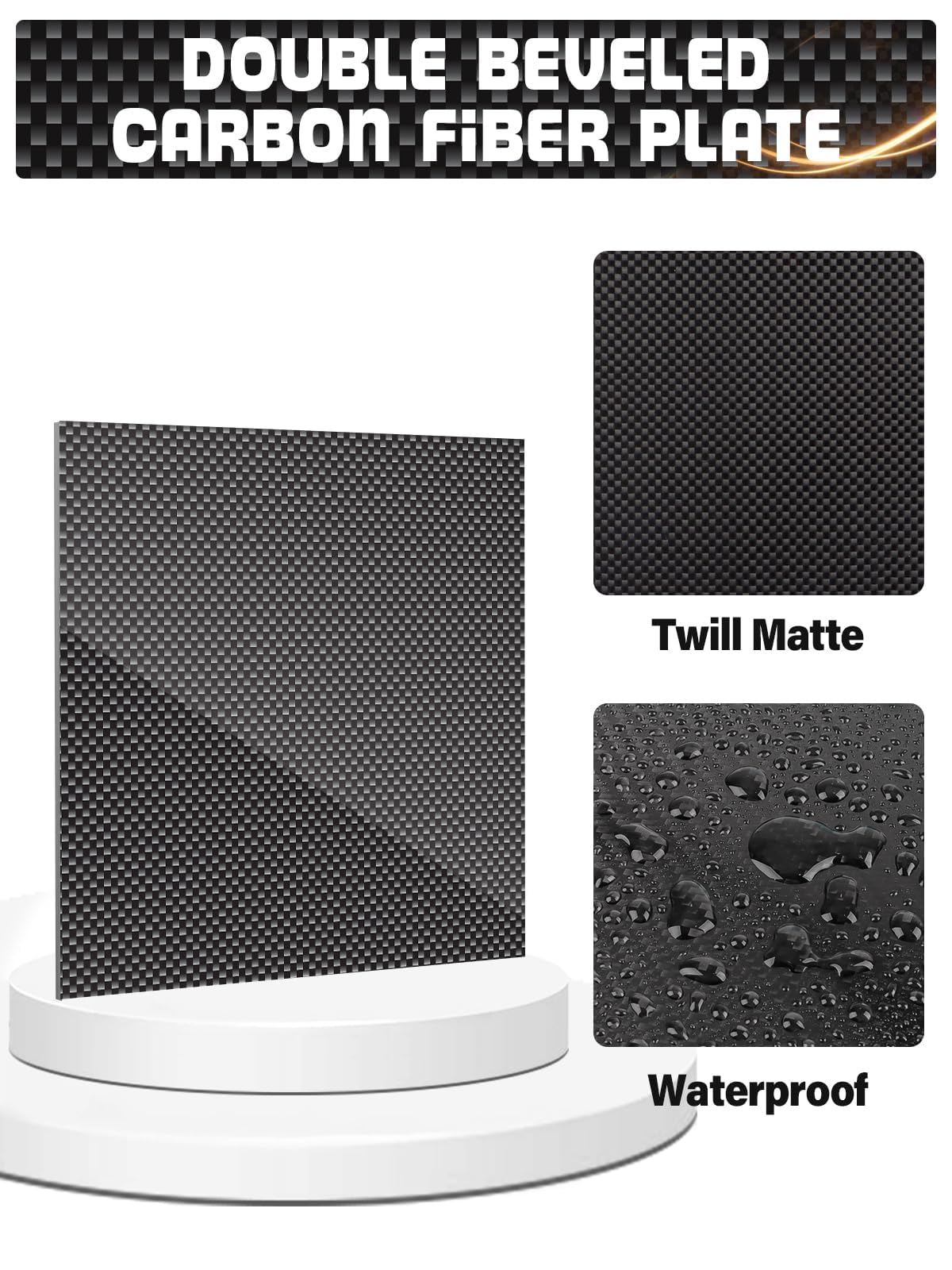 3K Carbon Fiber Sheets - Glossy & Strong -5