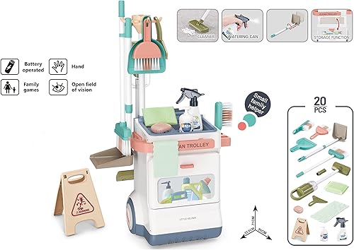 Miniatura 2 de Juego de limpieza con aspiradora para niñas y niños +3 años por VALESSATI