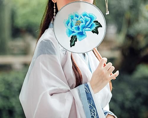 Miniatura 6 de Mini Skater Parche bordado floral de peonía para planchar o coser, parche decorativo para ropa, chaquetas de mezclilla, camisetas, vestidos,