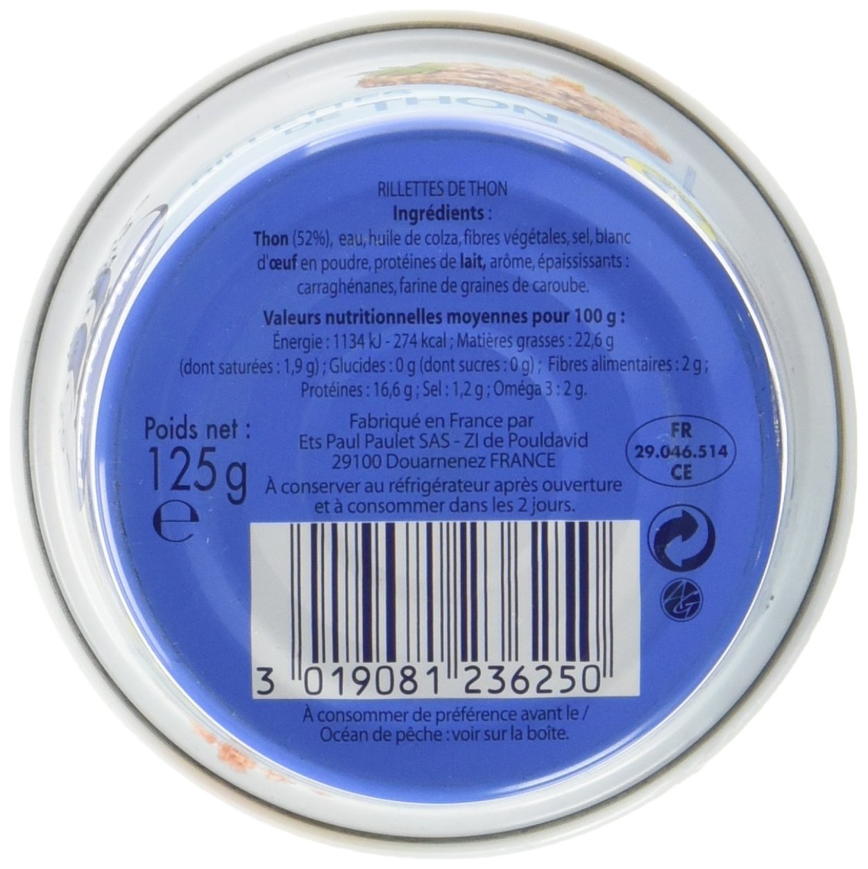 Petit Navire Rillettes de Thon 125g - Lot de 4