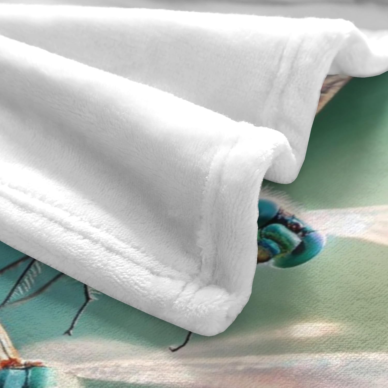 Customized Dragonfly Blanket, Ultra Soft Micro Flannel Blanket for Bed Couch Living Room(Adult), 60 x 80 Inches