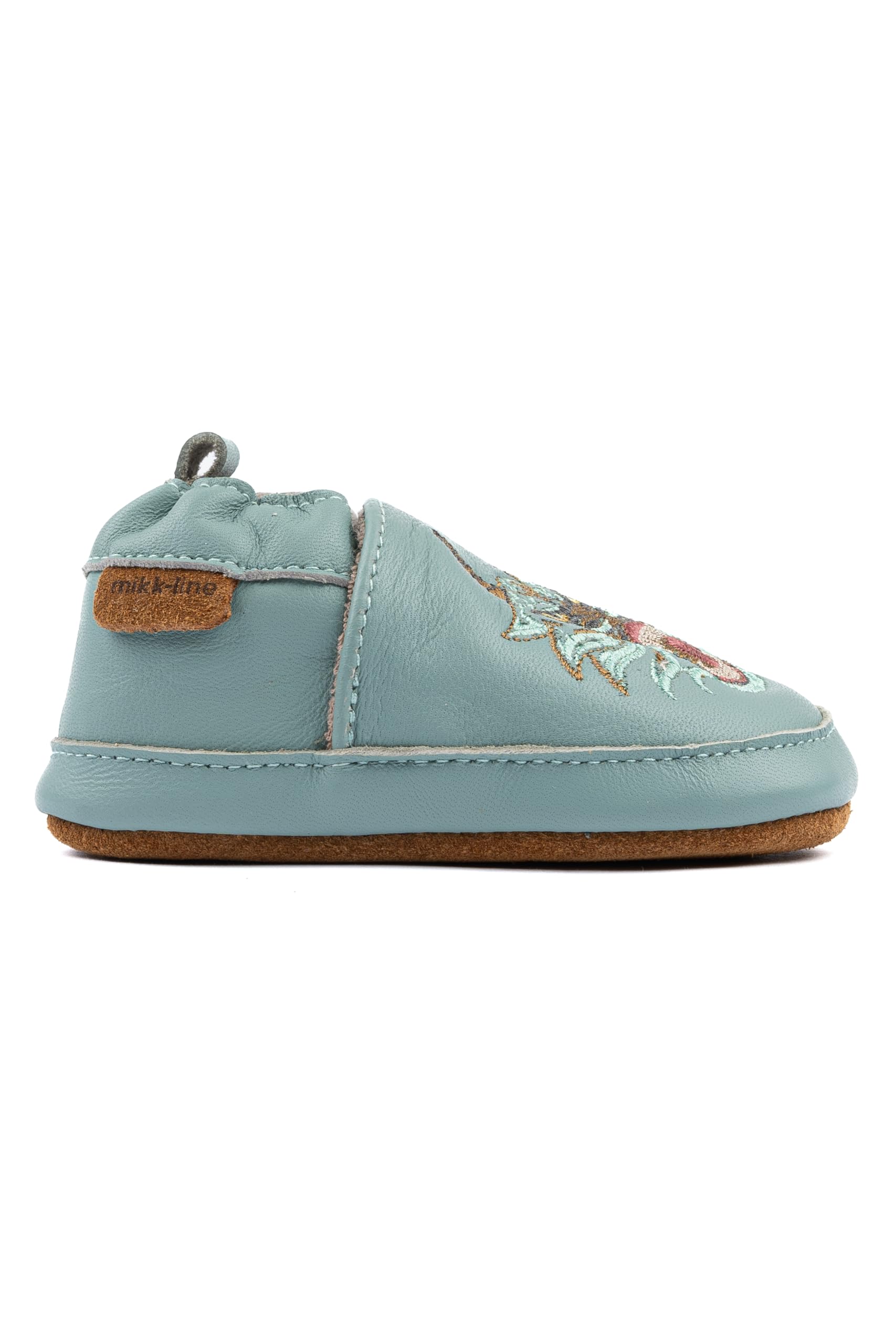 Mikk-line Zapatos de bebé para gatear – Zapatos de piel suave con suela de ante antideslizante – Pantuflas estampadas con estampado animal y forro de lino para niños y niñas – Perfecto para 0 – 48