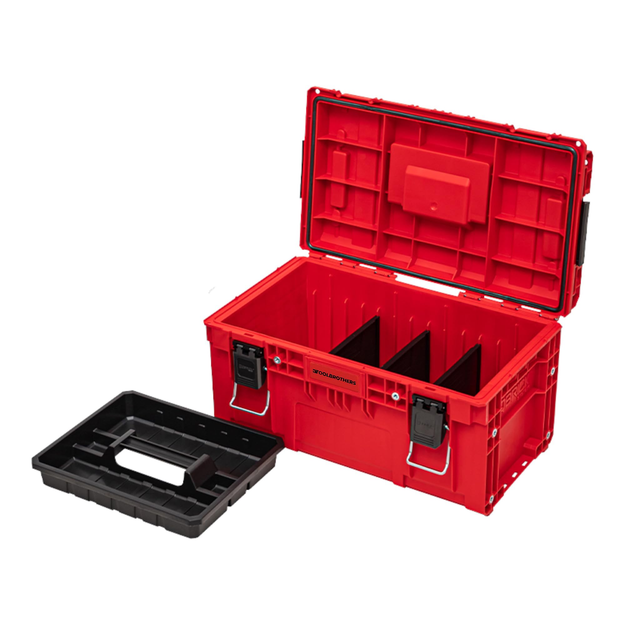 Toolbrothers RHINO XL walizka narzędziowa ULTRA Vario+ Custom możliwość układania w stos, 535 x 327 x 271 mm, 26 l, IP66, z 3 ściankami działowymi