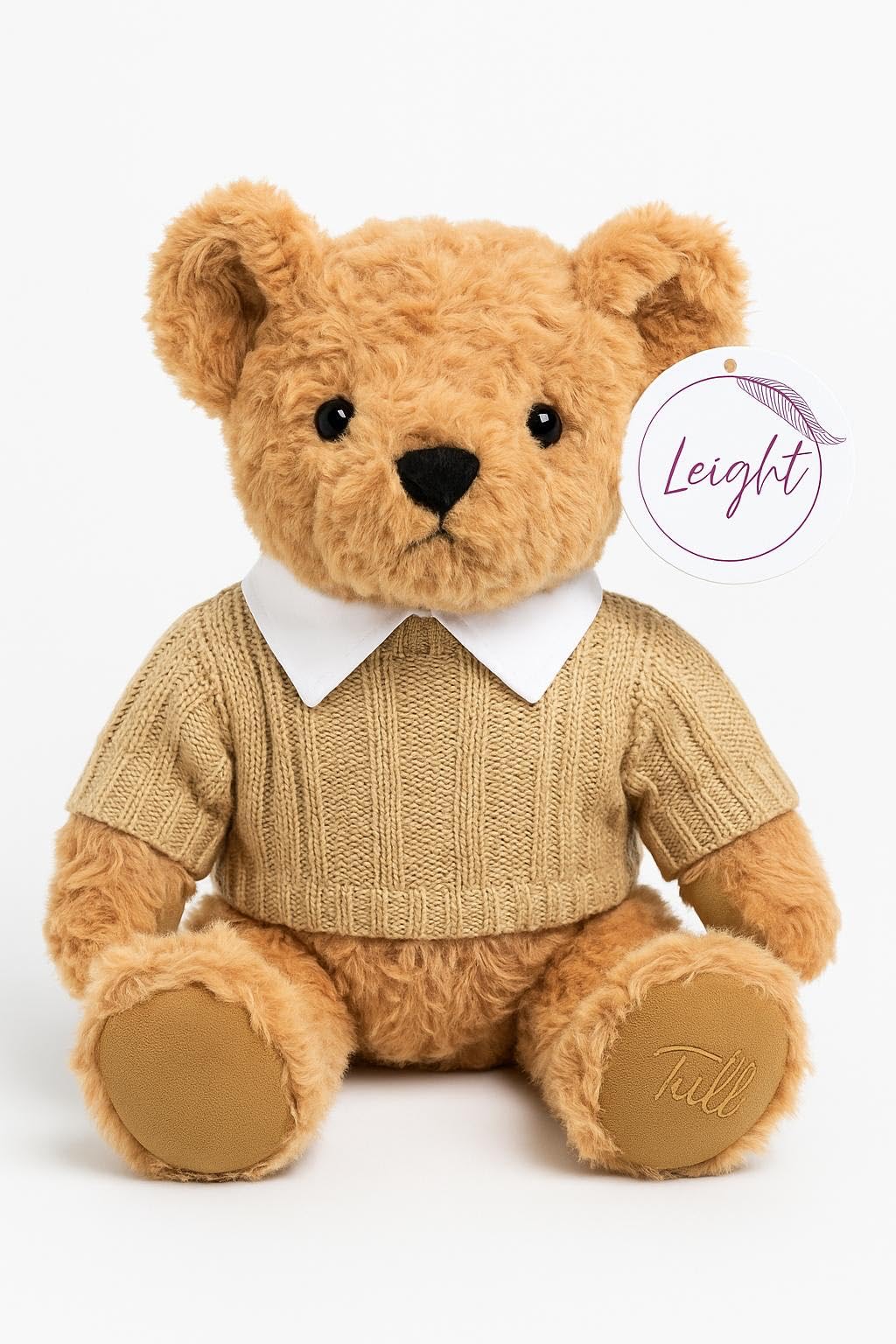 LEIGHT Orsacchiotto di Peluche Morbido con Maglione – 30cm Pupazzo Coccoloso per Bambini & Adulti, Regalo Perfetto & Decorazione Elegante (CAMICIA ORSACCHIOTTO)