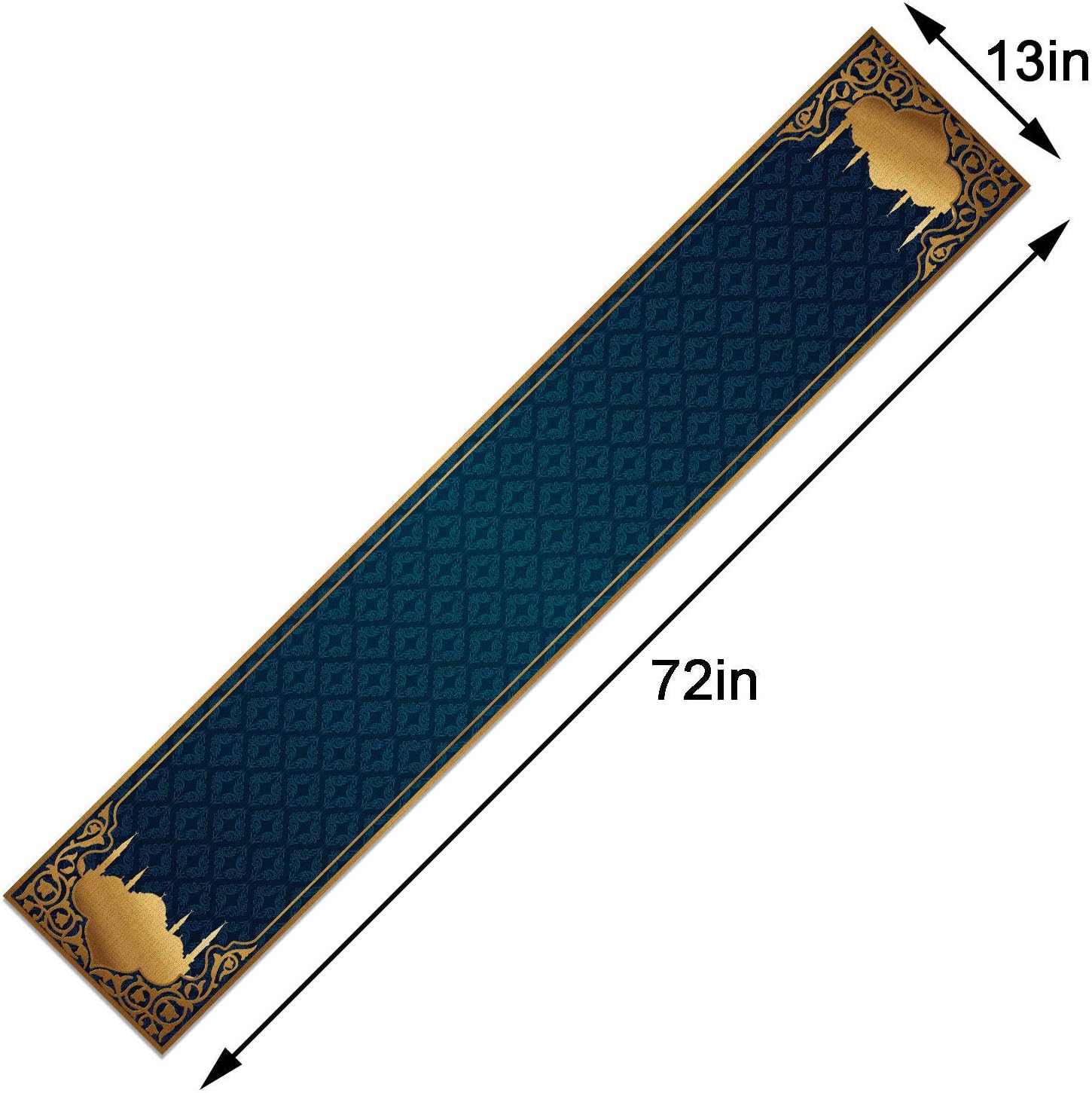 Eid Mubarak Table Runner Islamic Eid Festival Celebration Table Decoration Muslim Ramadan Party Decor and Supply for Table