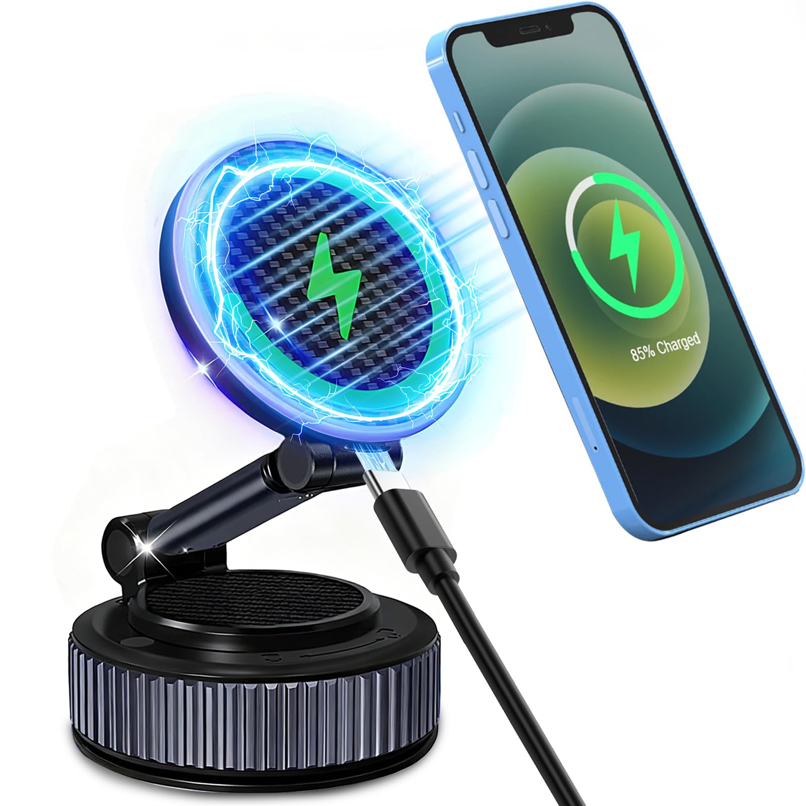 【15W急速充電+真空吸盤】Surundo スマホホルダー 車 アップグレード版…