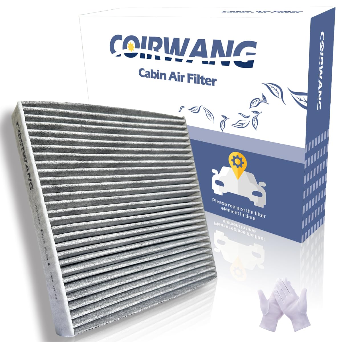COIRWANG CF10134 Cabin Air Filter with Activated Carbon Replacement for Honda Accord/Civic/CR-V/Passport/Pilot/Odyssey/Ridgeline, Acura MDX/RDX/RL/RLX
