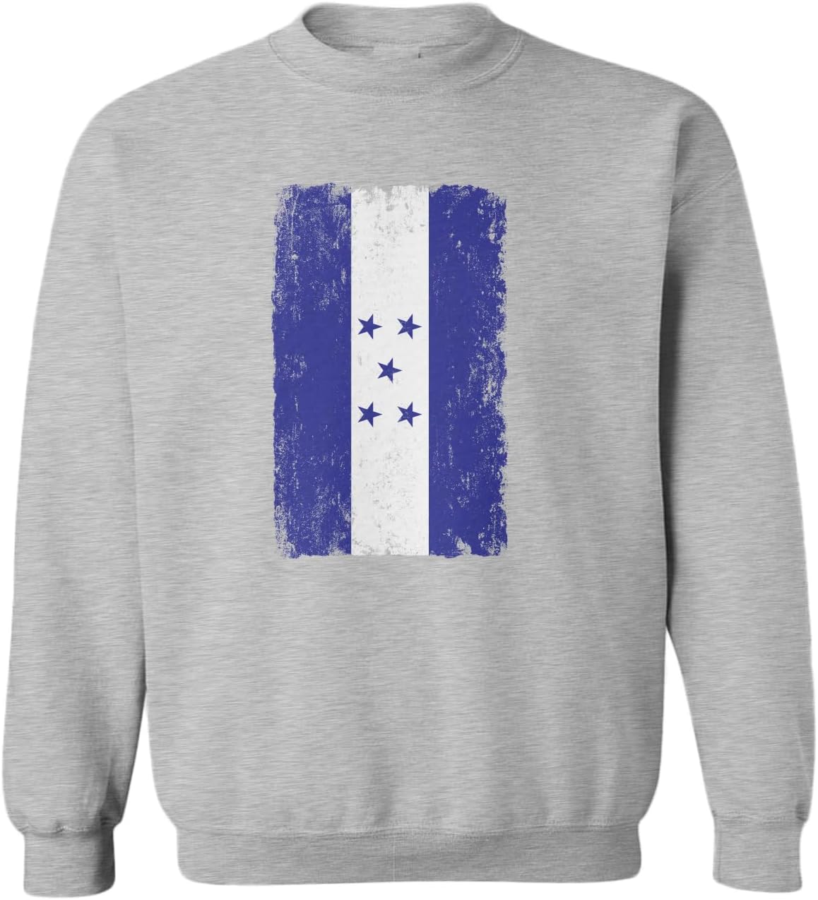Tcombo Big Distressed Honduras Flag Country Toddler Fleece Crewneck Sweater