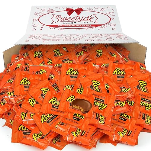 Miniatura 8 de Reeses - Tazas de mantequilla de maní de chocolate con leche a granel, envueltas individualmente, golosinas de tamaño bocado de maní en miniatura