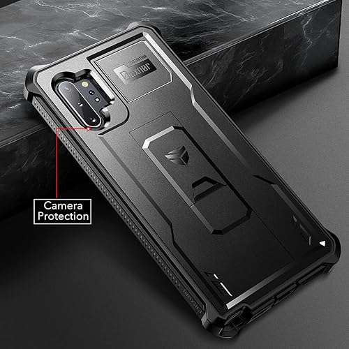 Miniatura 7 de Dexnor Funda para Samsung Galaxy Note 10+ Plus, [protector de pantalla y soporte integrados] Protección de grado militar resistente a prueba
